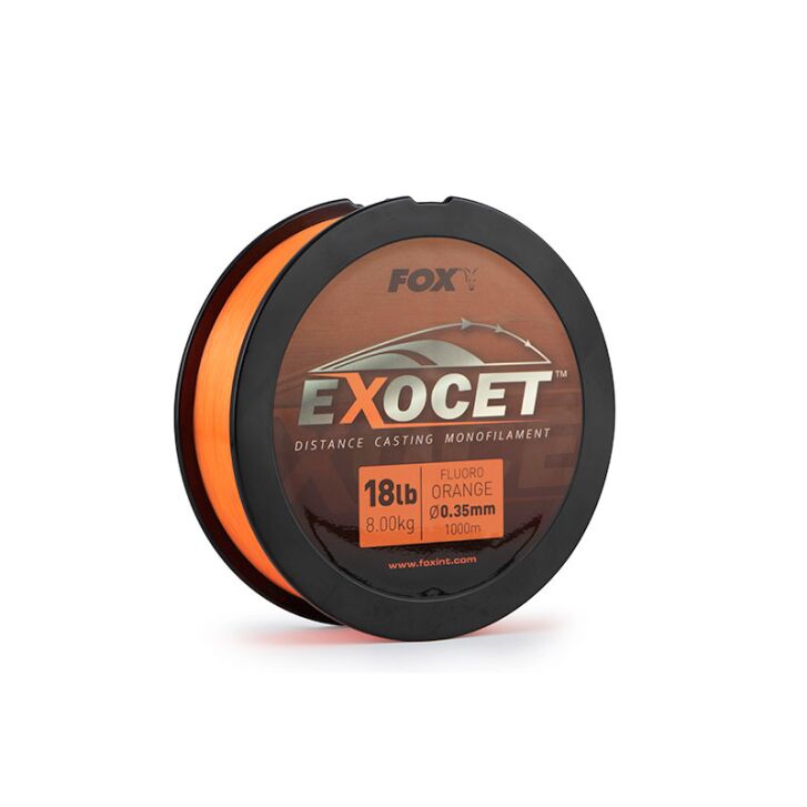 Fox Exocet Fluoro Orange Mono 0.28mm 12lb / 5.5kg (1000m)