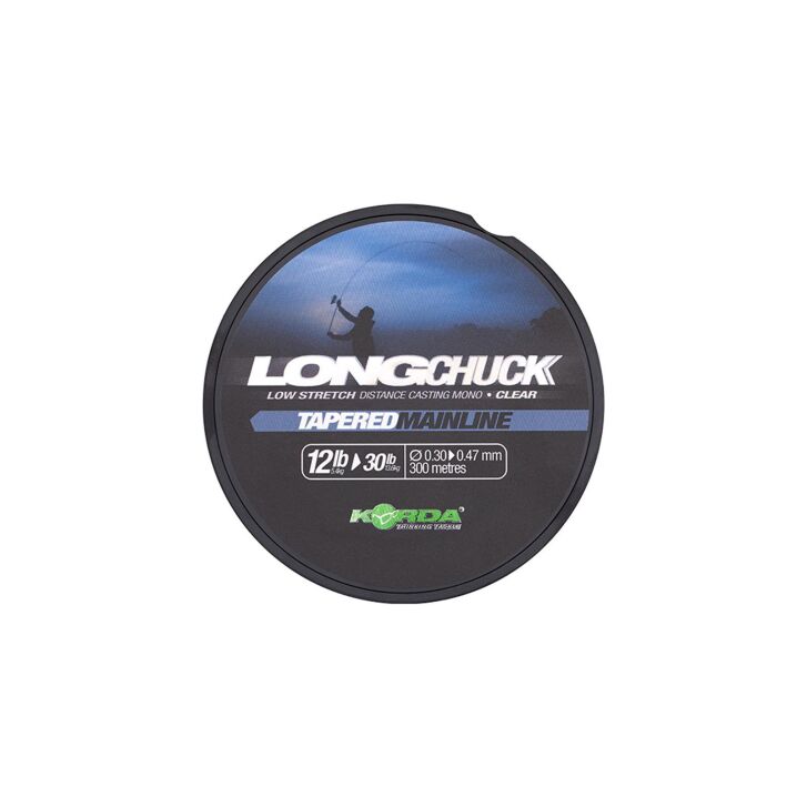 Korda LongChuck Tapered Mainline Klar 12-30lb/0.30-0.47mm