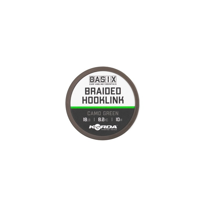 Korda Basix Braided Hooklink 18lb 10m