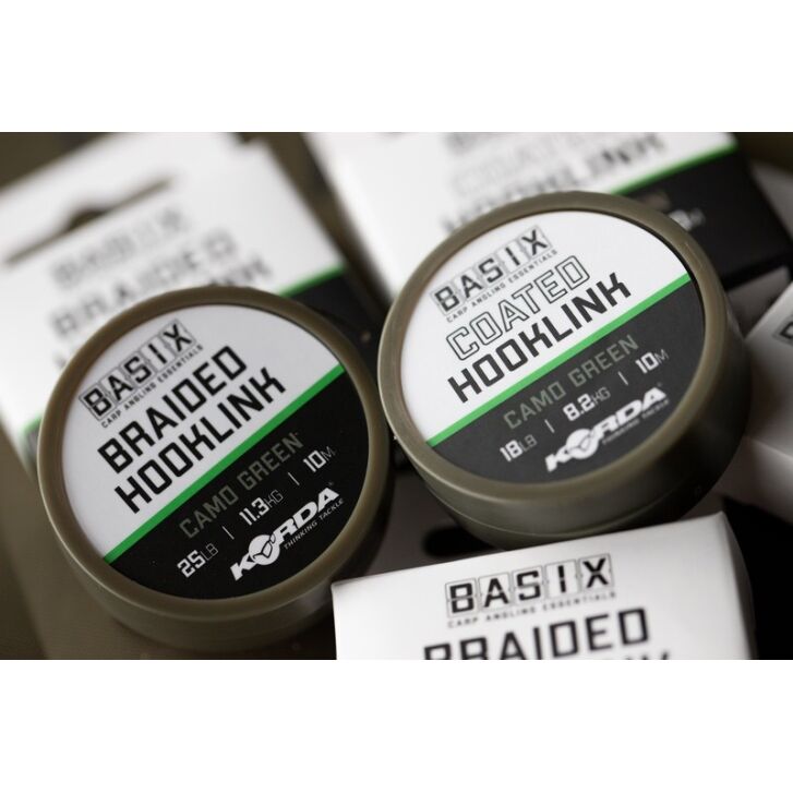 Korda Basix Braided Hooklink 18lb 10m