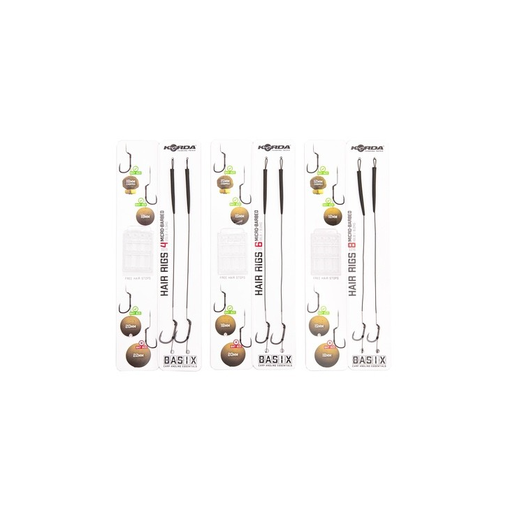 Korda Basix Hair Rigs Wide Gape