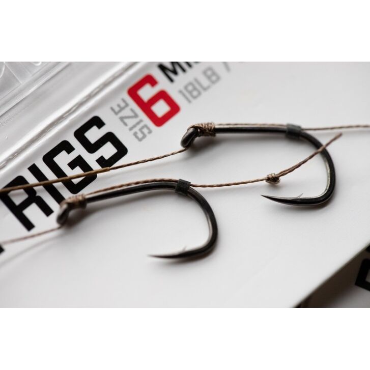 Korda Basix Hair Rigs Wide Gape Size 6 18lb
