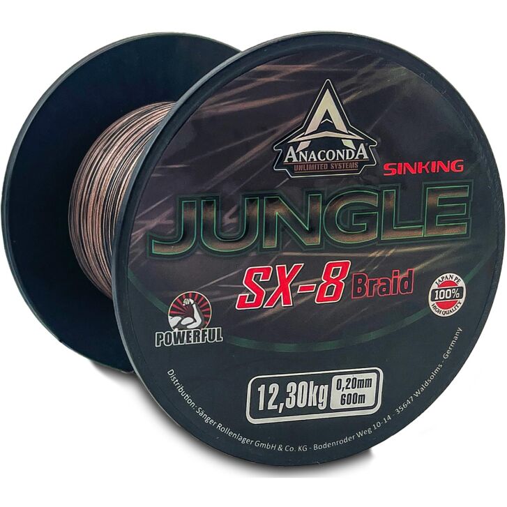 Anaconda  Jungle SX-8 Braid Sinking 600m 0,25mm/15,20kg