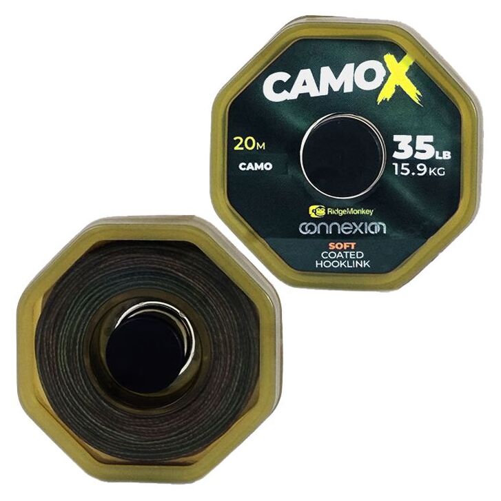 Ridge Monkey ConneXion CamoX Soft Coated Hooklink 20m 25lb