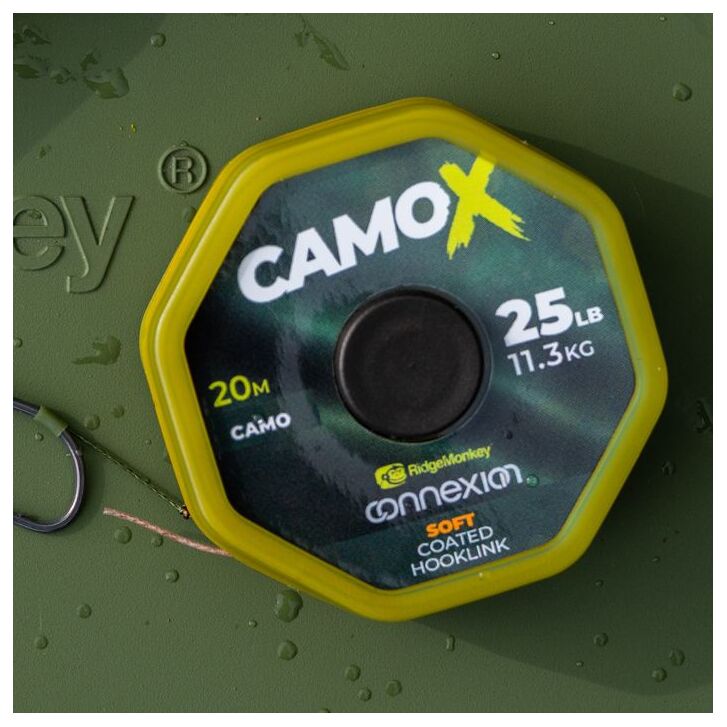 Ridge Monkey ConneXion CamoX Soft Coated Hooklink 20m 25lb