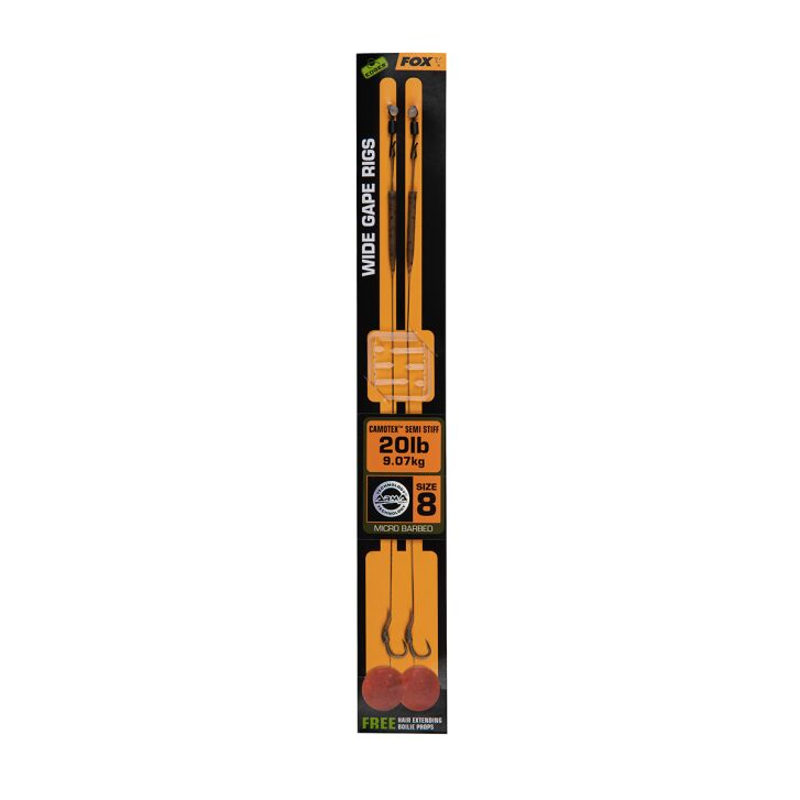 Fox Edges Wide Gape 6 - 20lb Camotex Semi Stiff
