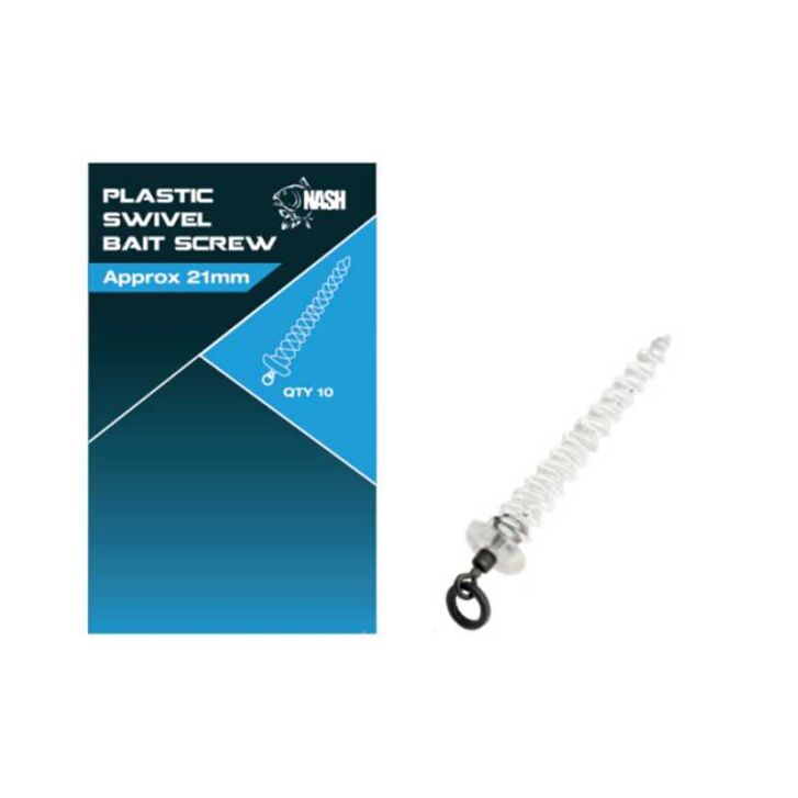 Nash Plastic Swivel Bait Screw 8mm
