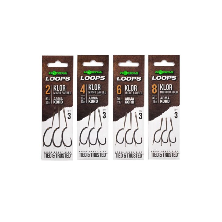 Korda Loop Rigs Klor Size 6 30 lb