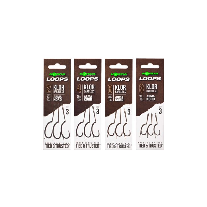 Korda Loop Rigs Klor Size 6 30 lb