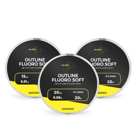 Avid Carp Outline Fluoro-Soft 20m- 25lb/11.36kg- .45mm