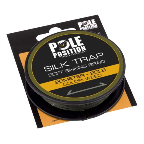 Pole Position Silk Trap Sinking Braid 20LB WEED 20M