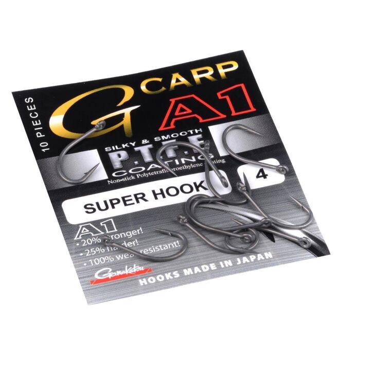 Gamakatsu A1 G-CARP SUPER HOOKS PTFE #6