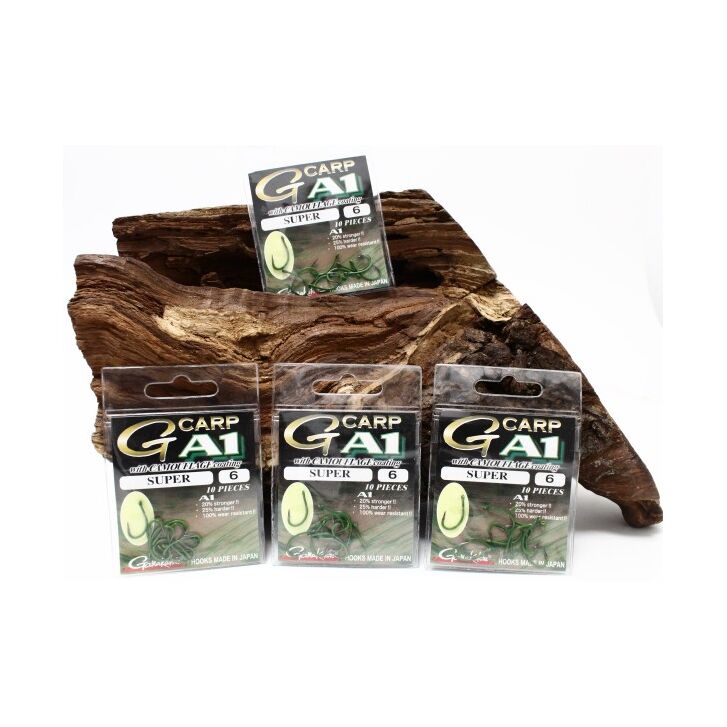 Gamakatsu A1 G-CARP SUPER HOOKS CAMOU G #6