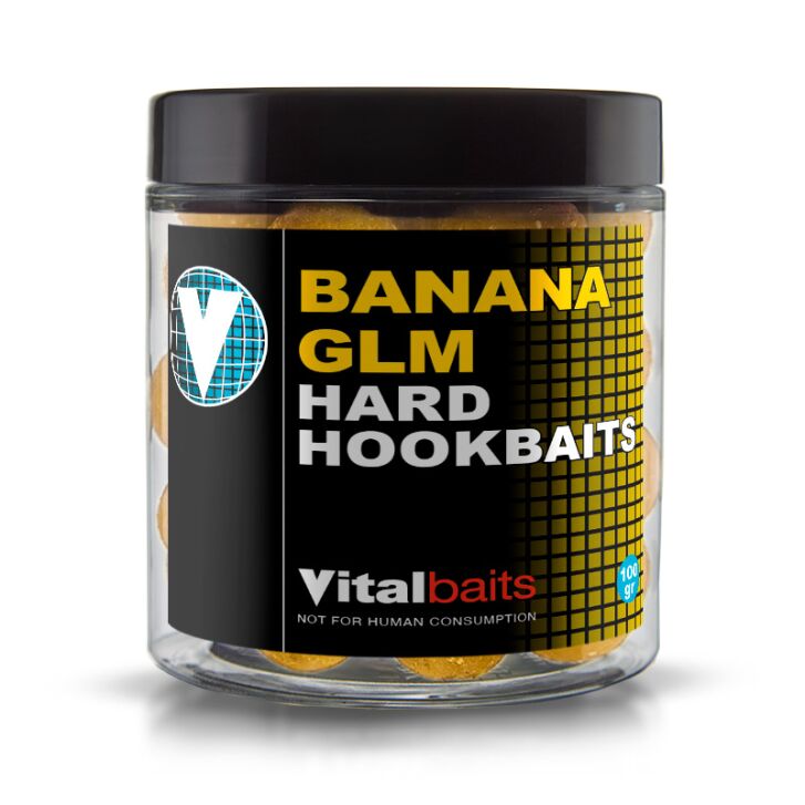 VitalBaits Hard Hookbaits Banana GLM 24mm