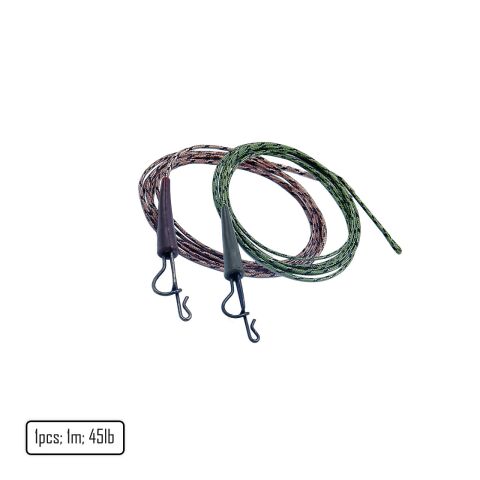 Poseidon Lead Core Leader with Full Metal Lead Clip  braun