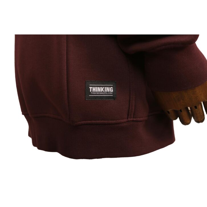 Thinking Anglers Zip Hoody Large Plum