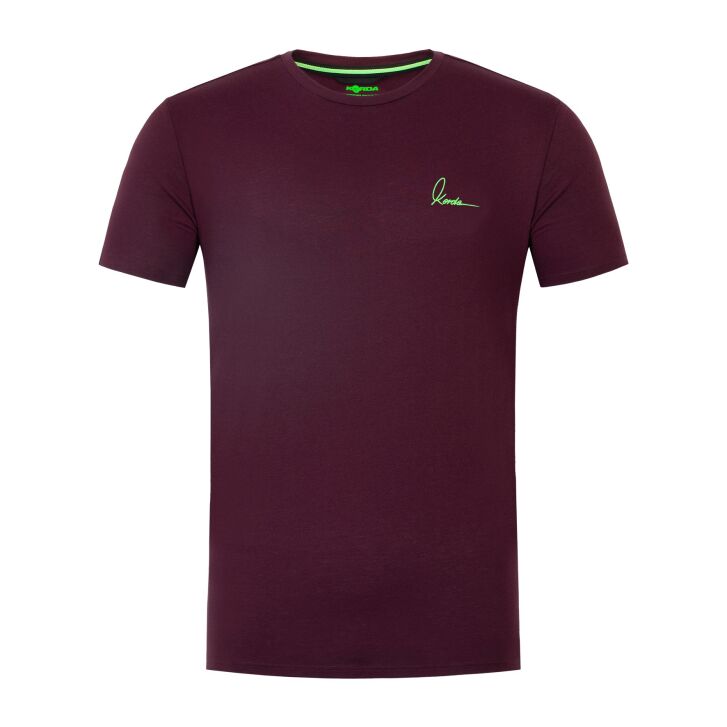 Korda Minimal Tee | Burgundy XXXL