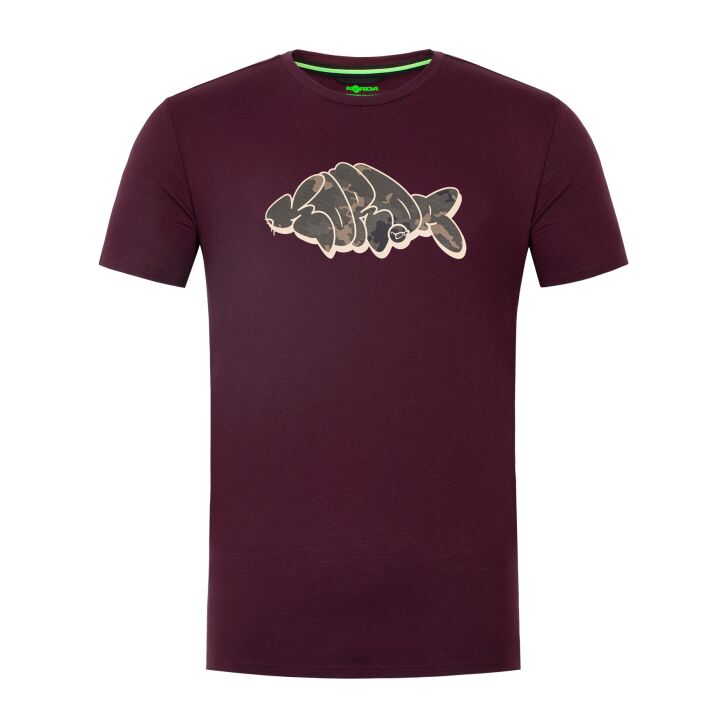 Korda Outline Tee | Burgundy XXL