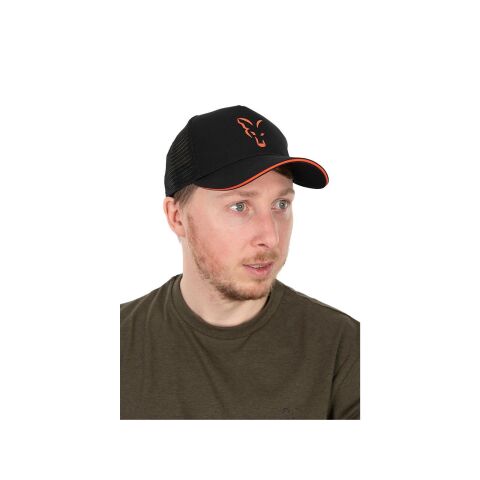 Fox Collection Trucker Cap Black &amp; Orange