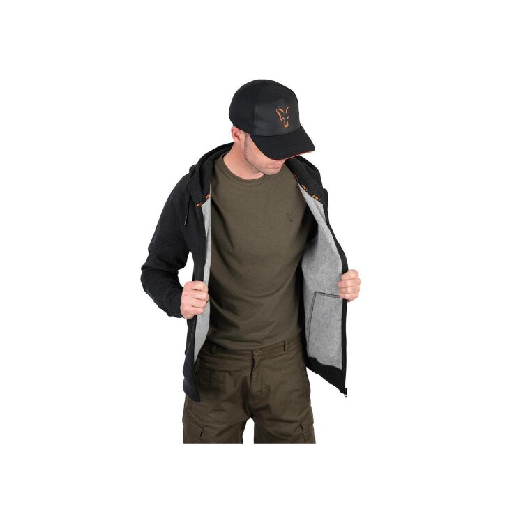 Fox Collection Lightweight Hoody - Black/Orange - L