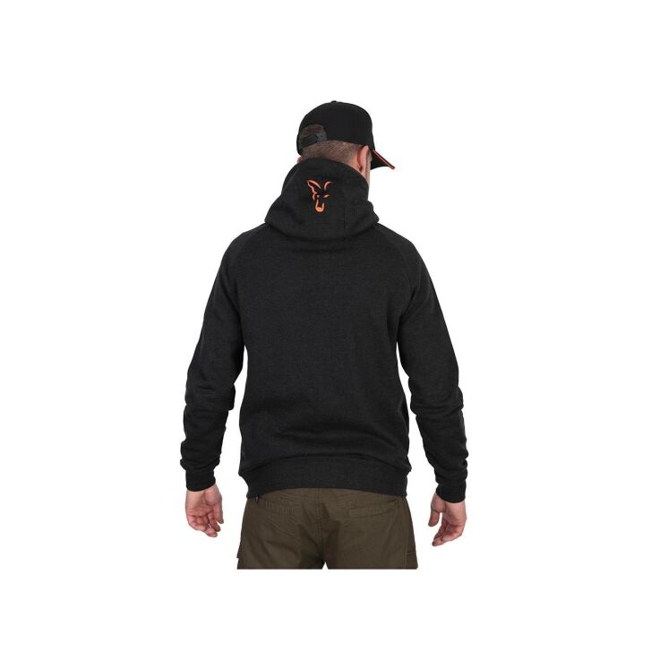 Fox Collection Lightweight Hoody - Black/Orange - L
