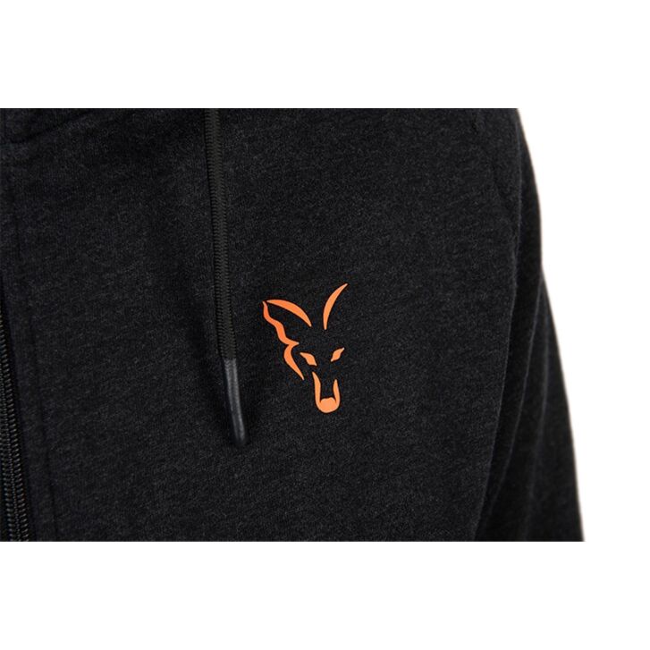 Fox Collection Lightweight Hoody - Black/Orange - L