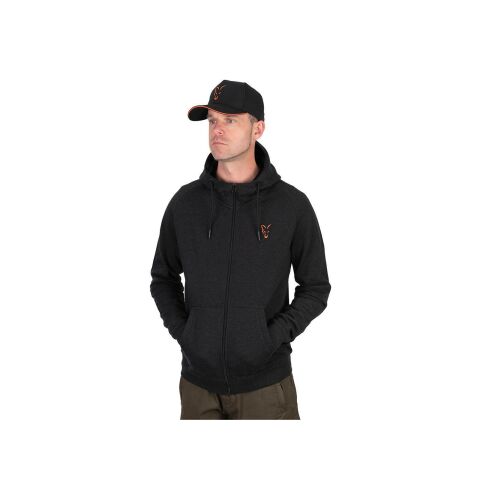 Fox Collection Lightweight Hoody - Black/Orange - L