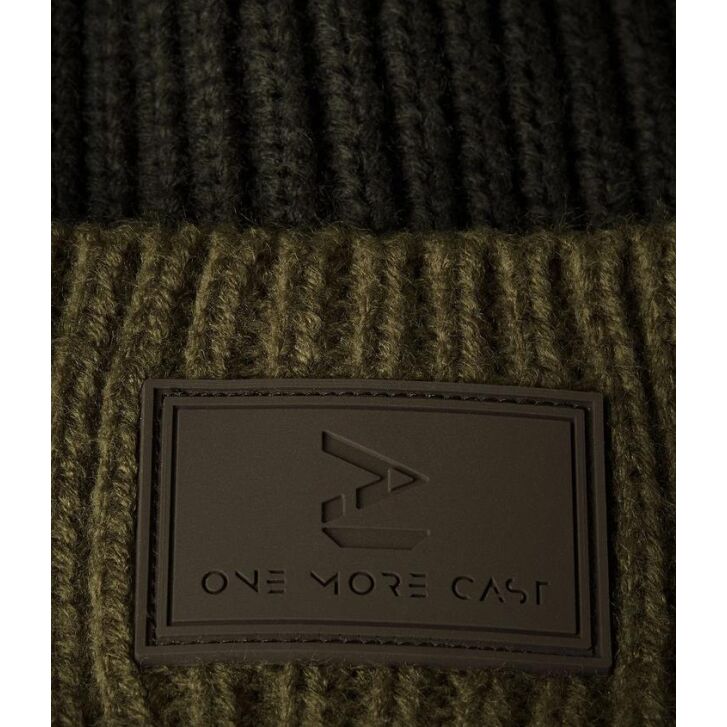 One More Cast Green Stripe Beanie