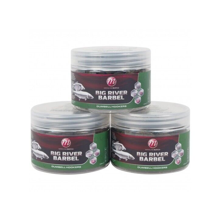 Mainline Big River Barbel Dumbell Hookbaits - 15 x 18mm