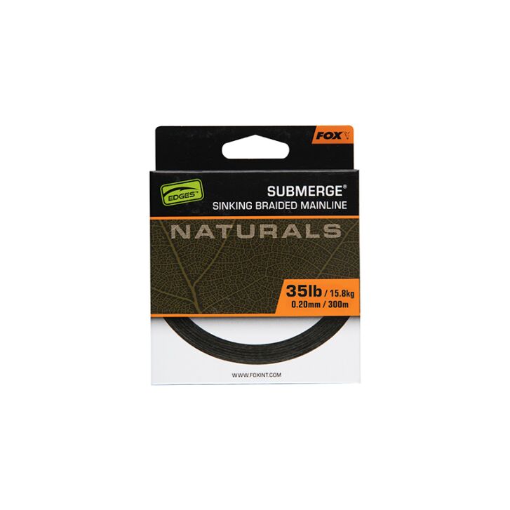 Fox EDGES Naturals Submerge Braid x 300m 0.20mm 35lb/15.8kg