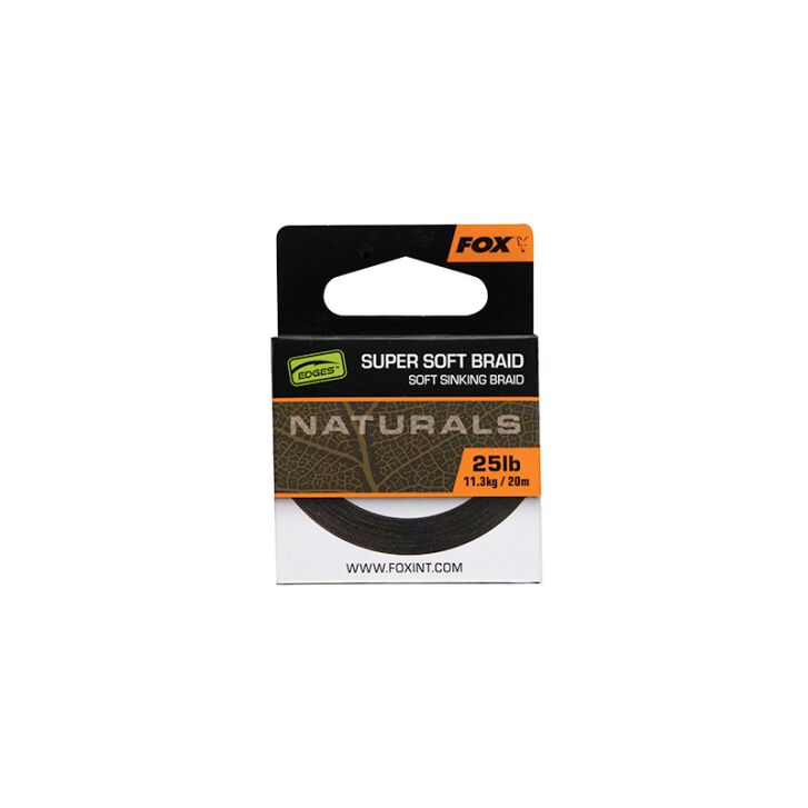 Fox EDGES  Naturals Soft Braid hooklength 20m 25lb