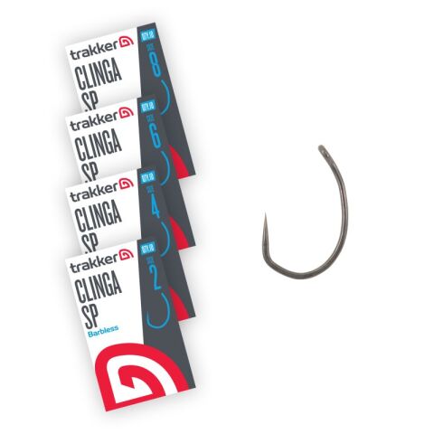 Trakker Clinga SP Hooks Size 4 (Barbless)