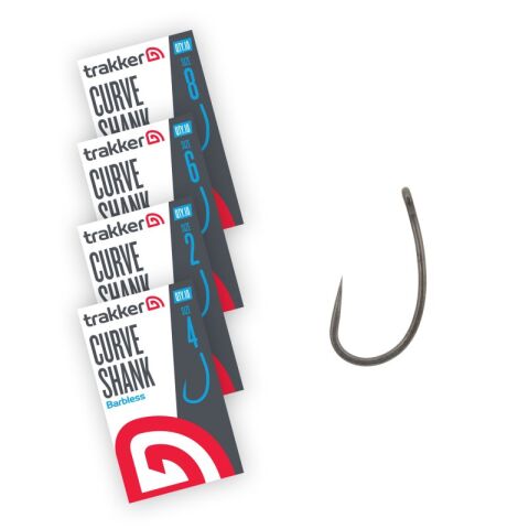 Trakker Curve Shank Hooks Size 2 (Barbless)