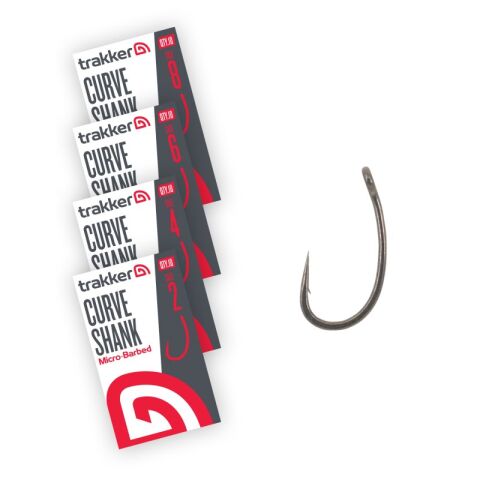 Trakker Curve Shank Hooks Size 6 (Micro Barbed)