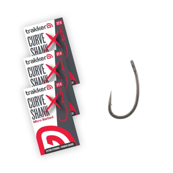 Trakker Curve Shank XS Hooks Size 2 (Micro Barbed)