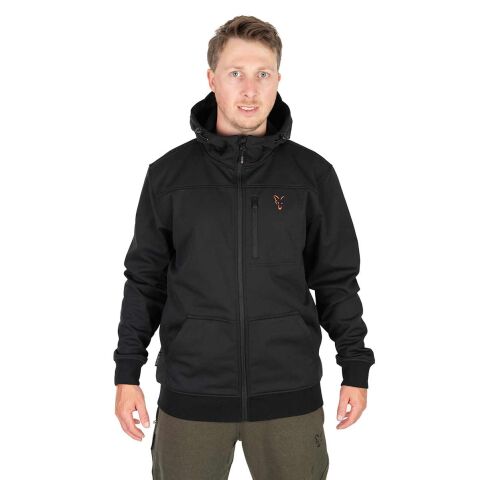 Fox Collection  Soft Shell Jacket Black/Orange Medium