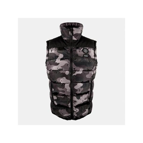 Kumu Deception Gilet Puffa Cammo Greyscale Medium