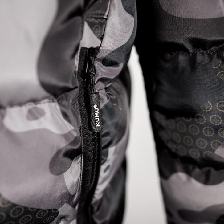 Kumu Deception Jacket Puffa Cammo Greyscale Medium