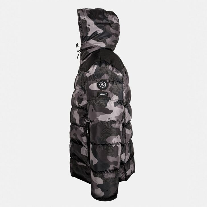 Kumu Deception Jacket Puffa Cammo Greyscale Medium