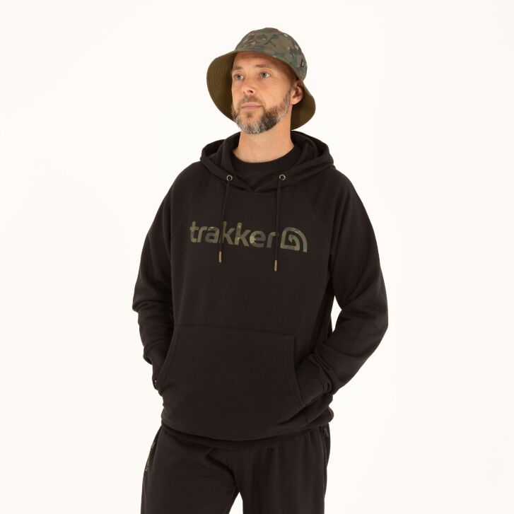 Trakker CR Logo Hoody Black Camo - XL