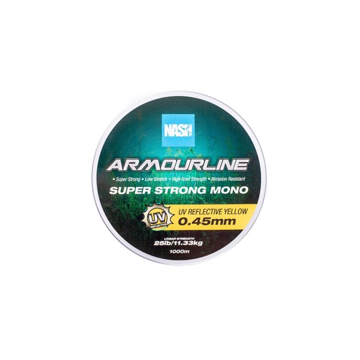 Nash Baseline Mono UV Yellow 20lb 0.40mm 1000m