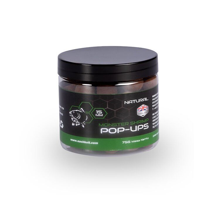 Nash Monster Shrimp Pop Ups 20mm 75g Natural