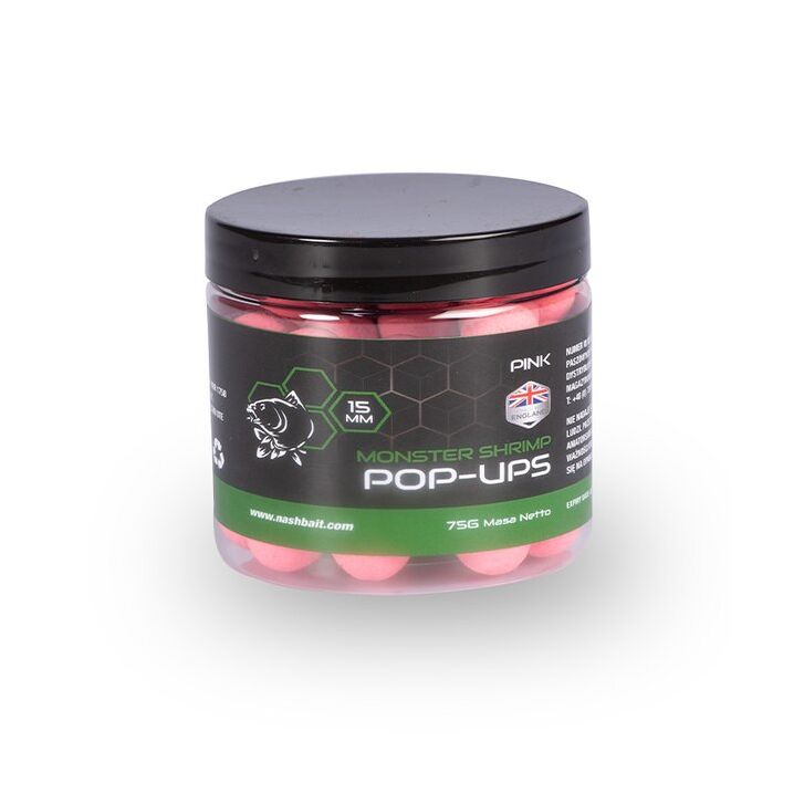 Nash Monster Shrimp Pop Ups 20mm 75g Natural