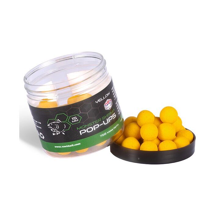 Nash Monster Shrimp Pop Ups 12mm 75g White