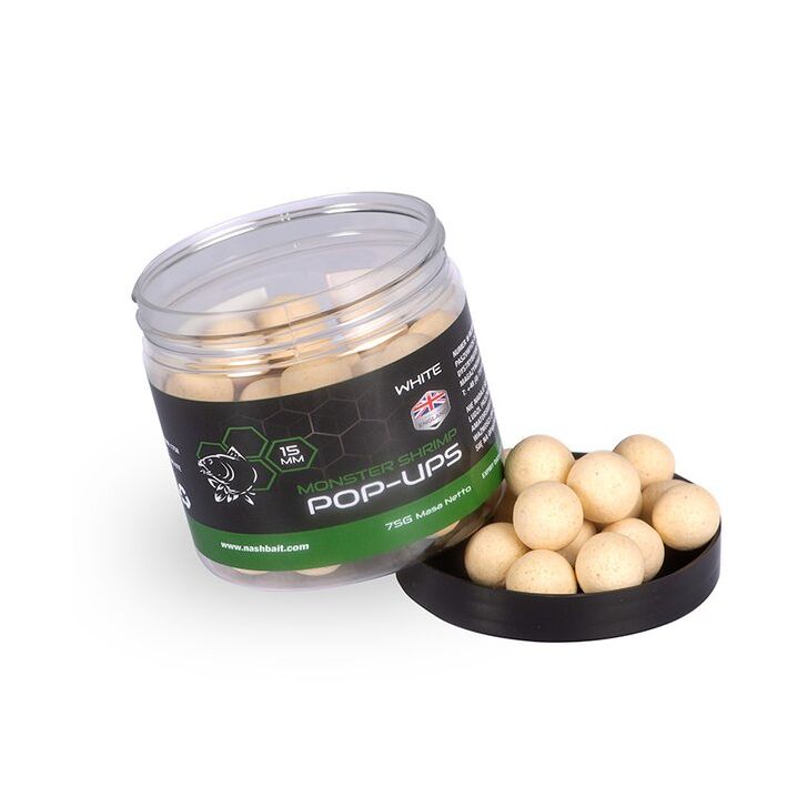 Nash Monster Shrimp Pop Ups 20mm 75g White