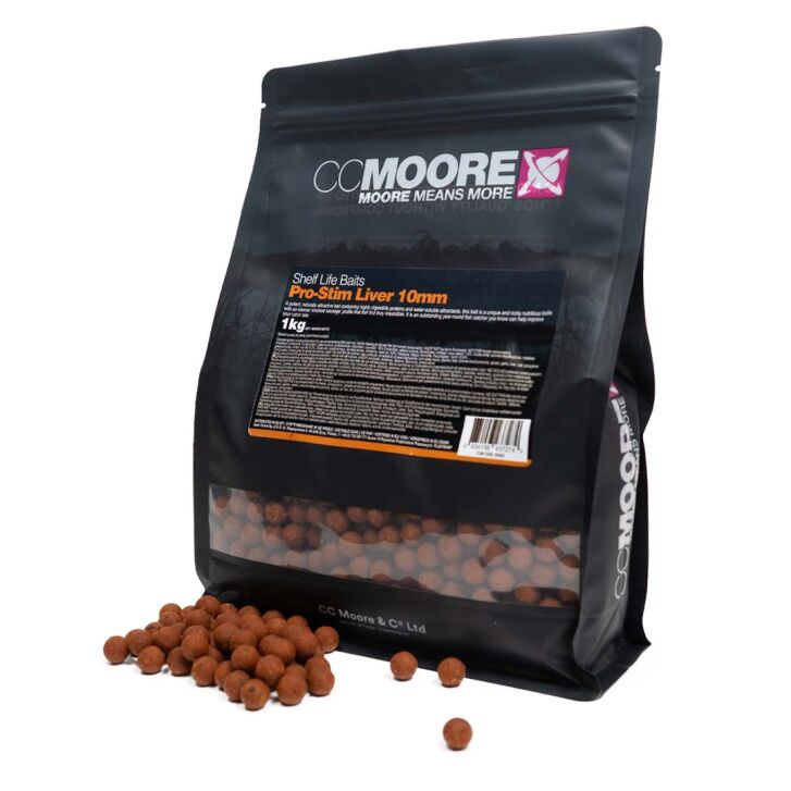 CC Moore Pro-Stim Liver Boilies 10mm 1kg