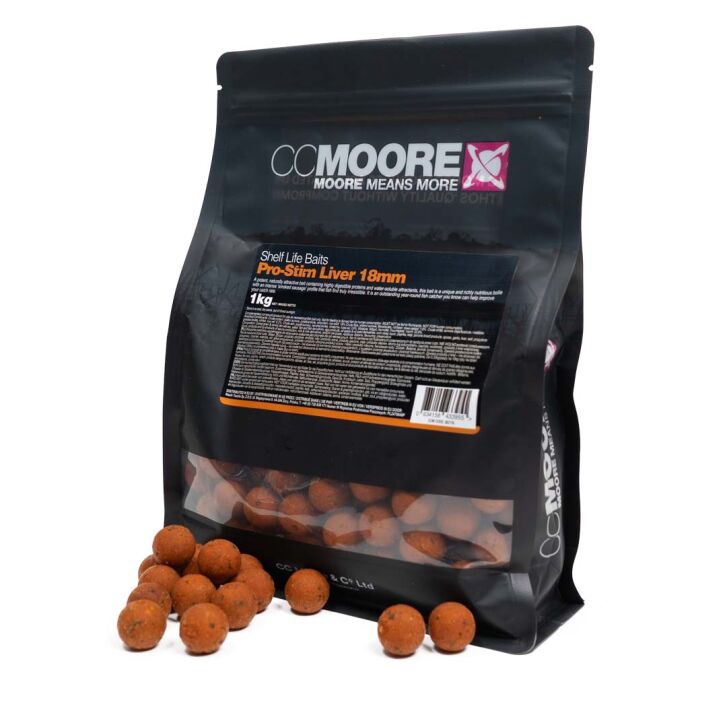CC Moore Pro-Stim Liver Boilies 10mm 1kg