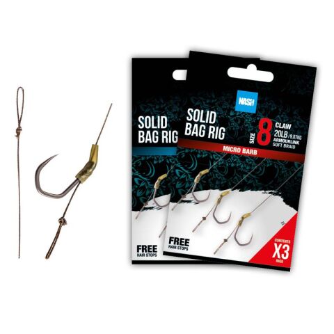 Nash Solid Bag Rig Size 8