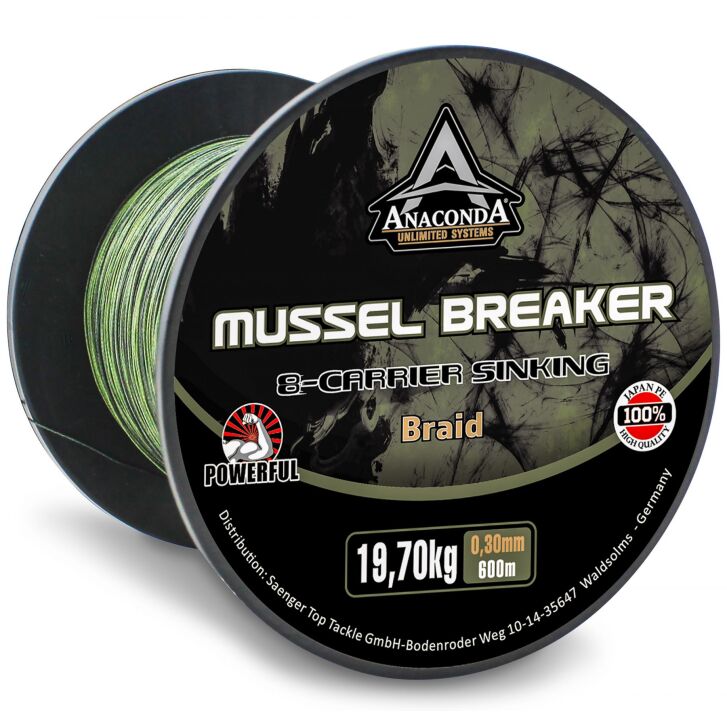 Anaconda X-8 Carrier Mussel Breaker sink. 600m 0,30mm