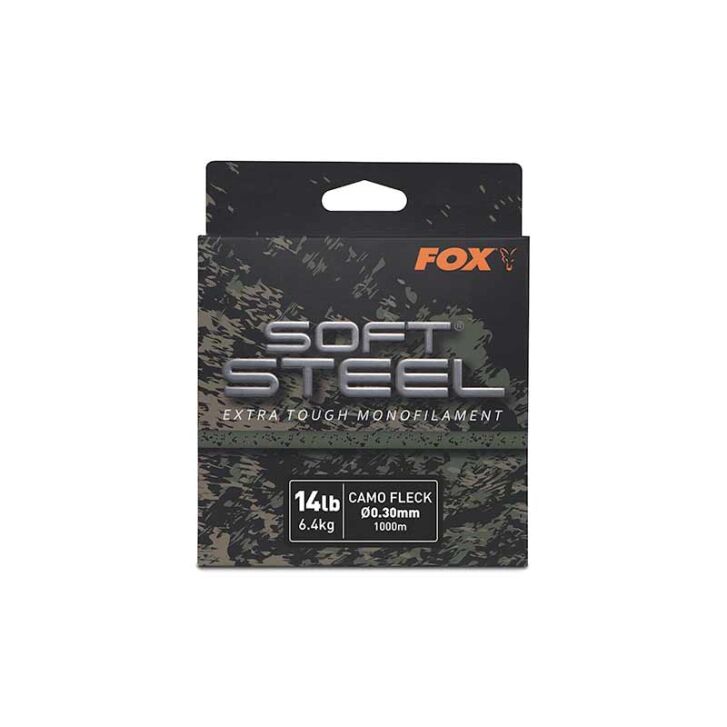 Fox Soft Steel Fleck Camo Mono 14lb (6.4kg) 0.30mm x 1000m